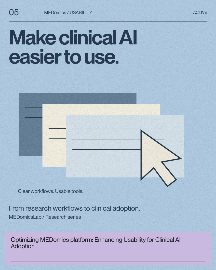 Optimizing MEDomics platform: Enhancing Usability for Clinical AI Adoption